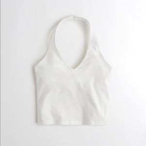 White Halter Top